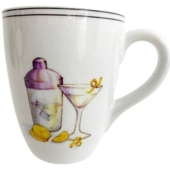 Lemon Martini Coffee Mug Boston Warehouse 12 Ounce - Picture 1 of 8